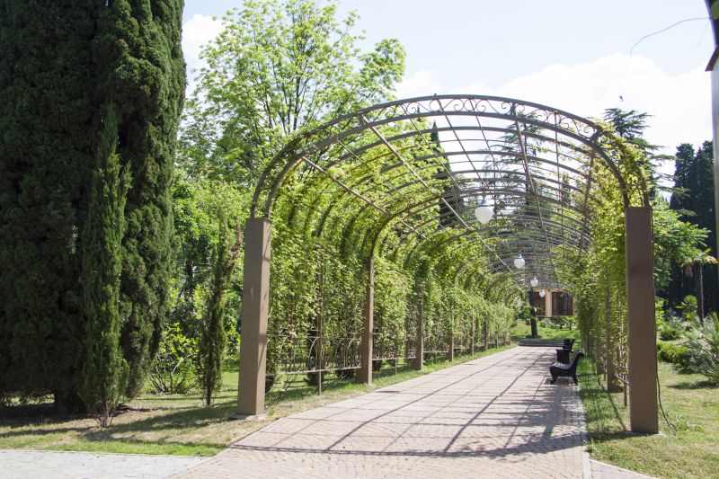 Landscape Arbor Installation detail
